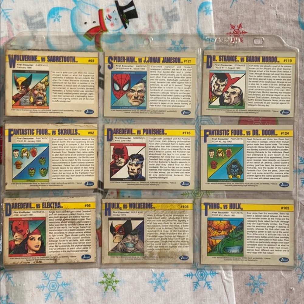Variety Pack Marvel 1991 Arch-Enemies Comic Cards